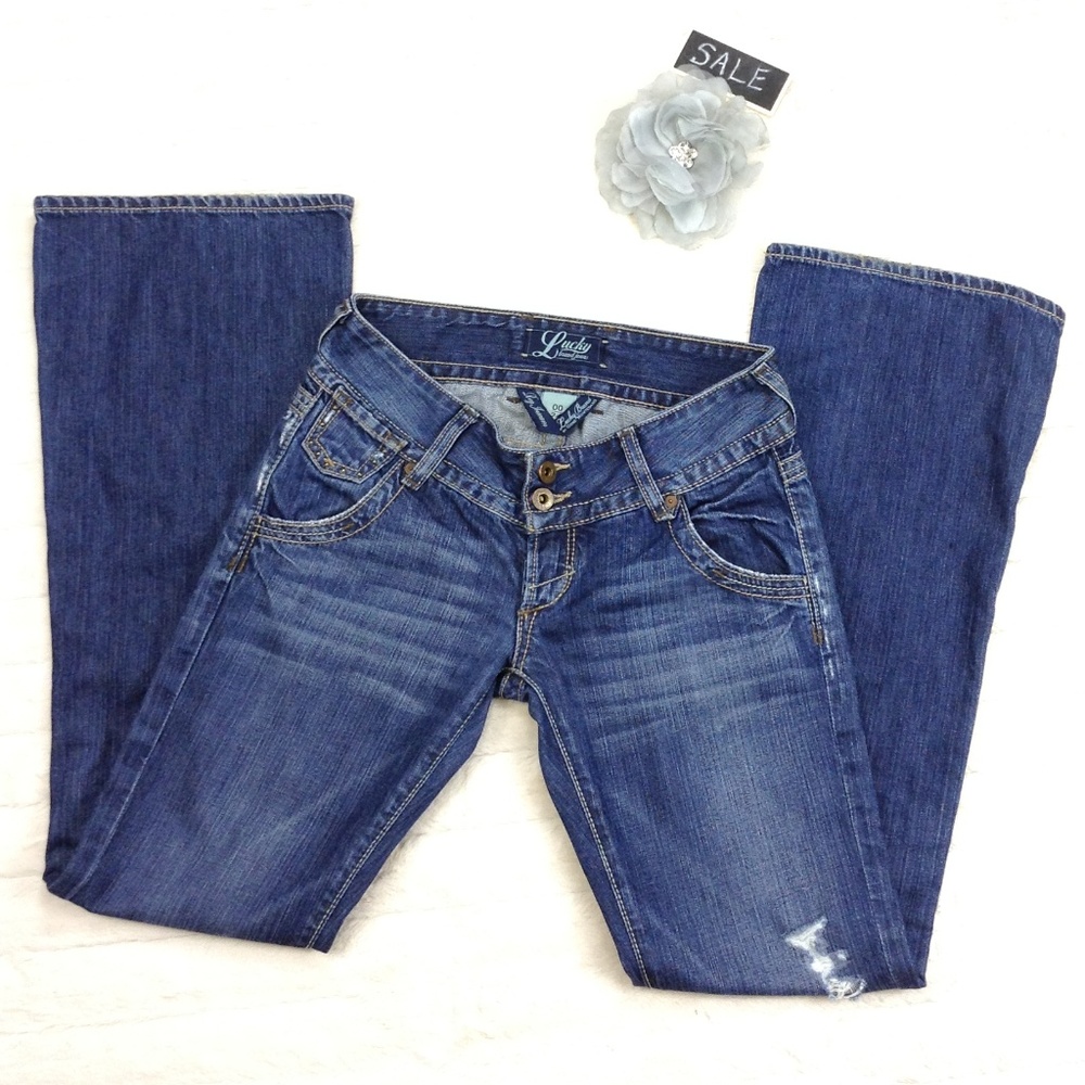 LUCKY BRAND 4 for $25 BUTTON FLY FLARE JEANS